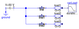 Buildings.Electrical.DC.Lines.Examples.DCLine