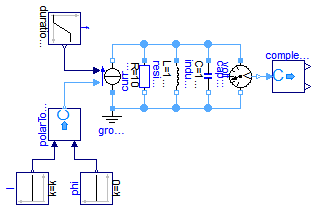 Modelica.Electrical.QuasiStationary.SinglePhase.Examples.ParallelResonance