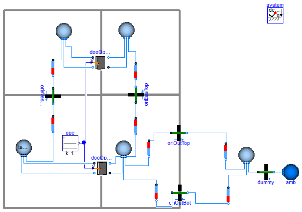 Buildings.Airflow.Multizone.Examples.ReverseBuoyancy