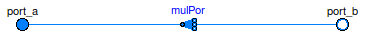 Buildings.Fluid.HeatExchangers.BaseClasses.PipeManifoldNoResistance