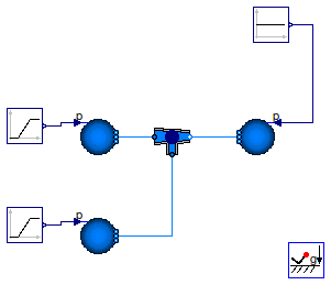 Buildings.Fluid.FixedResistances.Examples.SplitterFixedResistanceDpM