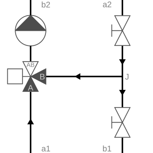 Single mixing circuit