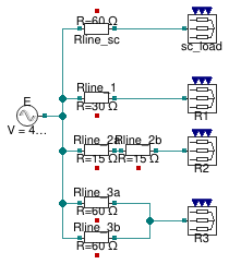 Buildings.Electrical.AC.ThreePhasesUnbalanced.Lines.Examples.ACLine_R