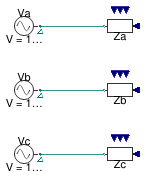 Buildings.Electrical.AC.OnePhase.Loads.Examples.ThreePhases