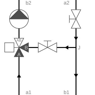 Single mixing circuit