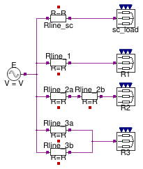 Buildings.Electrical.AC.ThreePhasesUnbalanced.Lines.Examples.ACLine_R_N