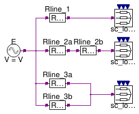 Buildings.Electrical.AC.ThreePhasesUnbalanced.Lines.Examples.ACLineMatrix_RL_N