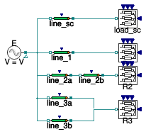 Buildings.Electrical.AC.ThreePhasesBalanced.Lines.Examples.ACLineMedium