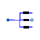 Buildings.Fluid.HeatExchangers.BaseClasses.DuctManifoldFixedResistance