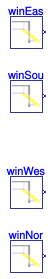 Buildings.HeatTransfer.Windows.Examples.BeamDepthInRoom