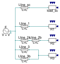 Buildings.Electrical.AC.OnePhase.Lines.Examples.ACLine_L
