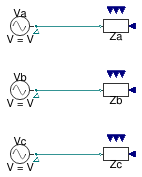 Buildings.Electrical.AC.OnePhase.Loads.Examples.ThreePhases