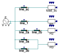 Buildings.Electrical.AC.OnePhase.Lines.Examples.ACLine