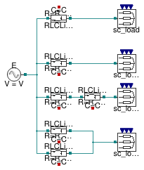 Buildings.Electrical.AC.ThreePhasesUnbalanced.Lines.Examples.ACLine_RLC