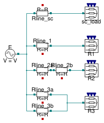 Buildings.Electrical.AC.ThreePhasesUnbalanced.Lines.Examples.ACLine_R
