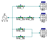 Buildings.Electrical.AC.ThreePhasesUnbalanced.Lines.Examples.ACLine
