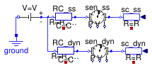 Buildings.Electrical.DC.Lines.Examples.RCModel