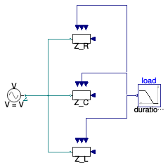 Buildings.Electrical.AC.OnePhase.Loads.Examples.VariableImpedance