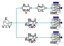 Buildings.Electrical.AC.ThreePhasesBalanced.Lines.Examples.ACLine_RL
