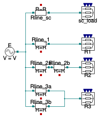 Buildings.Electrical.AC.ThreePhasesUnbalanced.Lines.Examples.ACLine_R