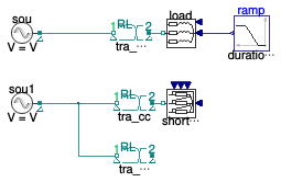 Buildings.Electrical.AC.ThreePhasesBalanced.Conversion.Examples.ACACTransformer