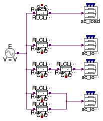 Buildings.Electrical.AC.ThreePhasesUnbalanced.Lines.Examples.ACLine_RLC_N