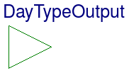 Buildings.Controls.Interfaces.DayTypeOutput