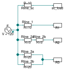 Buildings.Electrical.AC.OnePhase.Lines.Examples.ACLine_R