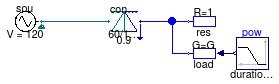 Buildings.Electrical.AC.OnePhase.Conversion.Examples.ACDCConverter