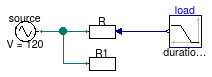 Buildings.Electrical.AC.OnePhase.Loads.Examples.ParallelResistors
