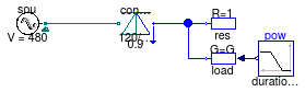 Buildings.Electrical.AC.ThreePhasesBalanced.Conversion.Examples.ACDCConverter