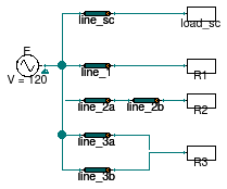 Buildings.Electrical.AC.OnePhase.Lines.Examples.ACLine