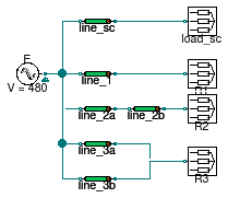 Buildings.Electrical.AC.ThreePhasesBalanced.Lines.Examples.ACLine