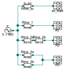 Buildings.Electrical.AC.ThreePhasesUnbalanced.Lines.Examples.ACLine_R