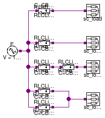 Buildings.Electrical.AC.ThreePhasesUnbalanced.Lines.Examples.ACLine_RLC_N