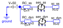 Buildings.Electrical.DC.Lines.Examples.RCModel