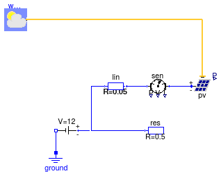 Buildings.Electrical.DC.Sources.Examples.PVSimpleOriented