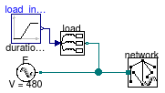 Buildings.Electrical.AC.ThreePhasesBalanced.Lines.Examples.ACSimpleGrid