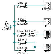 Buildings.Electrical.AC.ThreePhasesBalanced.Lines.Examples.ACLine_L