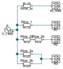 Buildings.Electrical.AC.ThreePhasesBalanced.Lines.Examples.ACLine_R