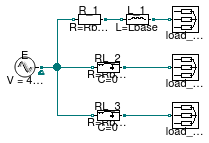 Buildings.Electrical.AC.ThreePhasesBalanced.Lines.Examples.ACLine_RL