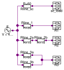 Buildings.Electrical.AC.ThreePhasesUnbalanced.Lines.Examples.ACLine_R_N