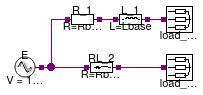 Buildings.Electrical.AC.ThreePhasesUnbalanced.Lines.Examples.ACLine_RL_N