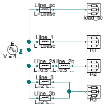 Buildings.Electrical.AC.ThreePhasesBalanced.Lines.Examples.ACLine_L