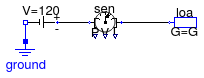 Buildings.Electrical.DC.Sensors.Examples.GeneralizedSensor