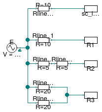 Buildings.Electrical.AC.OnePhase.Lines.Examples.ACLine_R