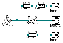 Buildings.Electrical.AC.ThreePhasesUnbalanced.Lines.Examples.ACLine_RL