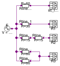 Buildings.Electrical.AC.ThreePhasesUnbalanced.Lines.Examples.ACLine_R_N