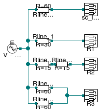 Buildings.Electrical.AC.ThreePhasesUnbalanced.Lines.Examples.ACLine_R