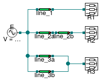 Buildings.Electrical.AC.ThreePhasesUnbalanced.Lines.Examples.ACLine